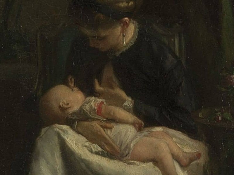 “A Young Woman nursing a baby” 1868 | Jacob Maris | Quick Art History&nbsp;Video