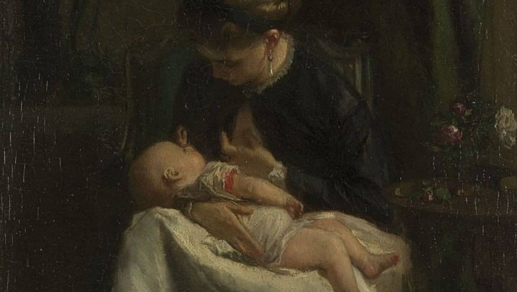 “A Young Woman nursing a baby” 1868 | Jacob Maris | Quick Art History Video